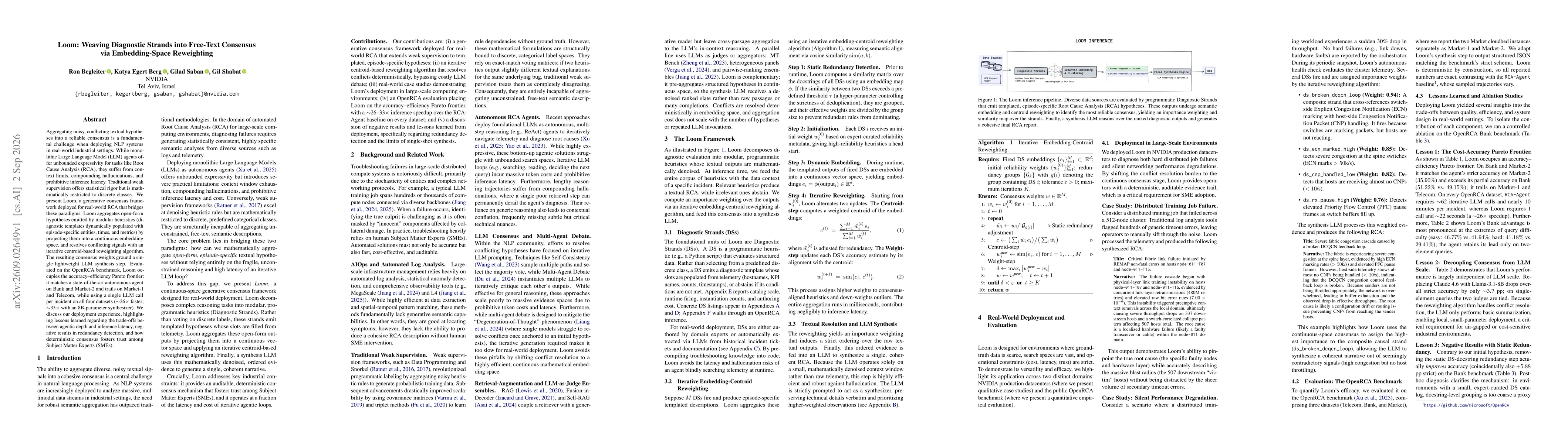 Thumbnail for Loom: Weaving Diagnostic Strands into Free-Text Consensus via Embedding-Space Reweighting