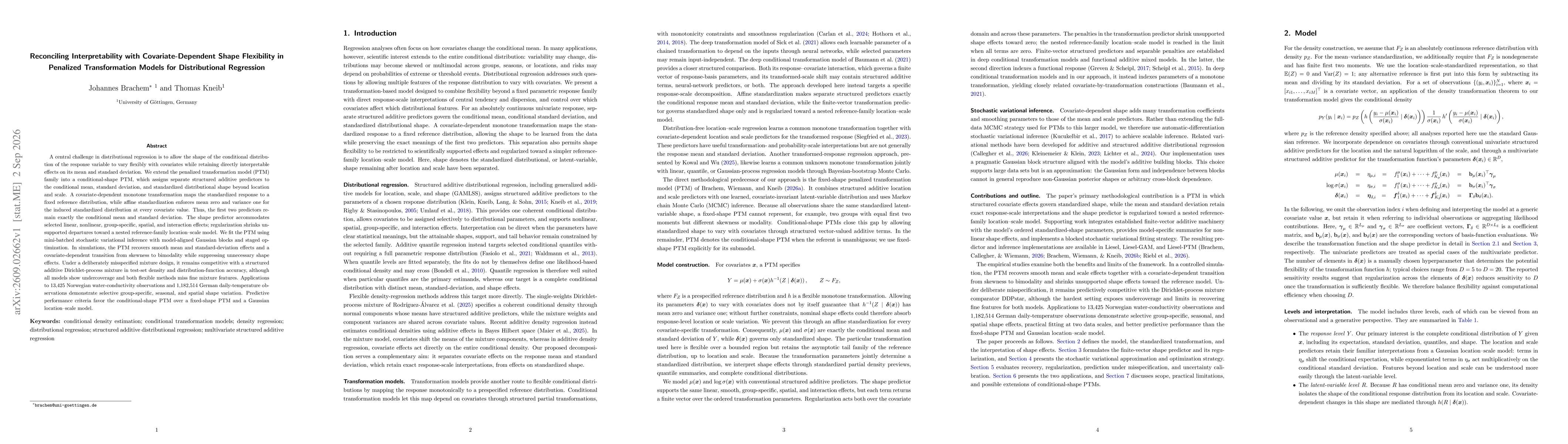 Thumbnail for Reconciling Interpretability with Covariate-Dependent Shape Flexibility in Penalized Transformation Models for Distributional Regression