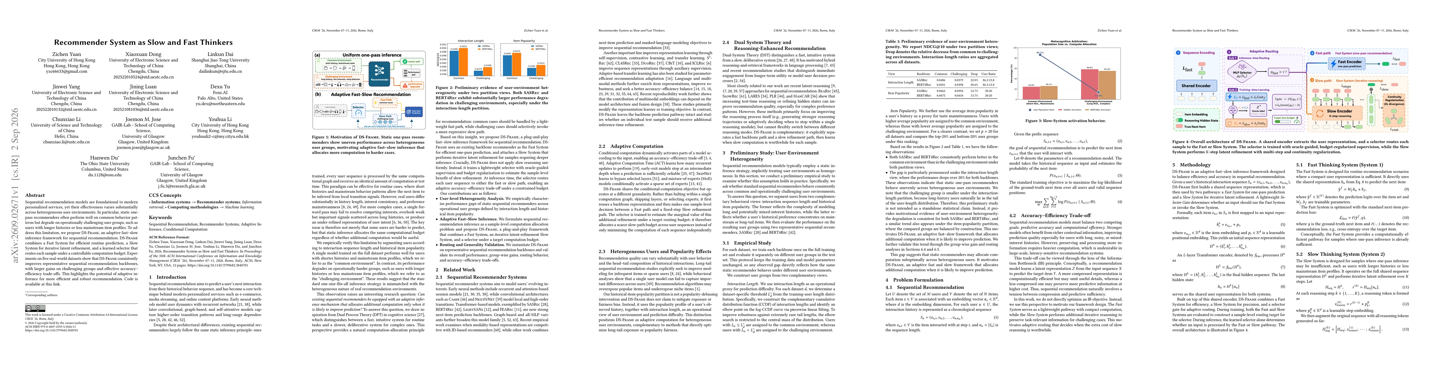 Thumbnail for Recommender System as Slow and Fast Thinkers
