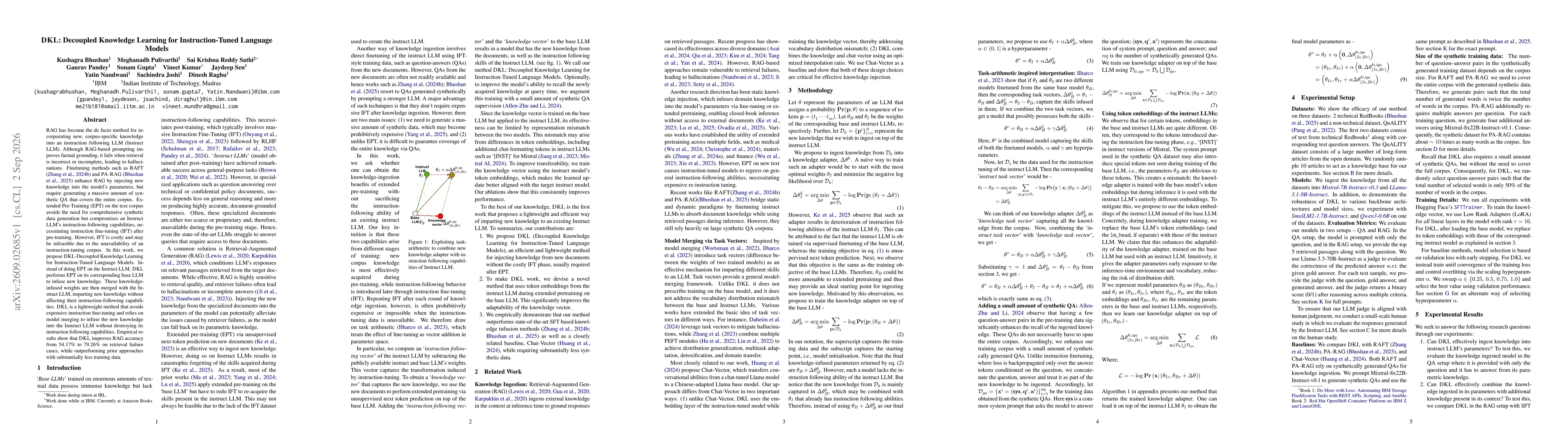 Thumbnail for DKL: Decoupled Knowledge Learning for Instruction-Tuned Language Models