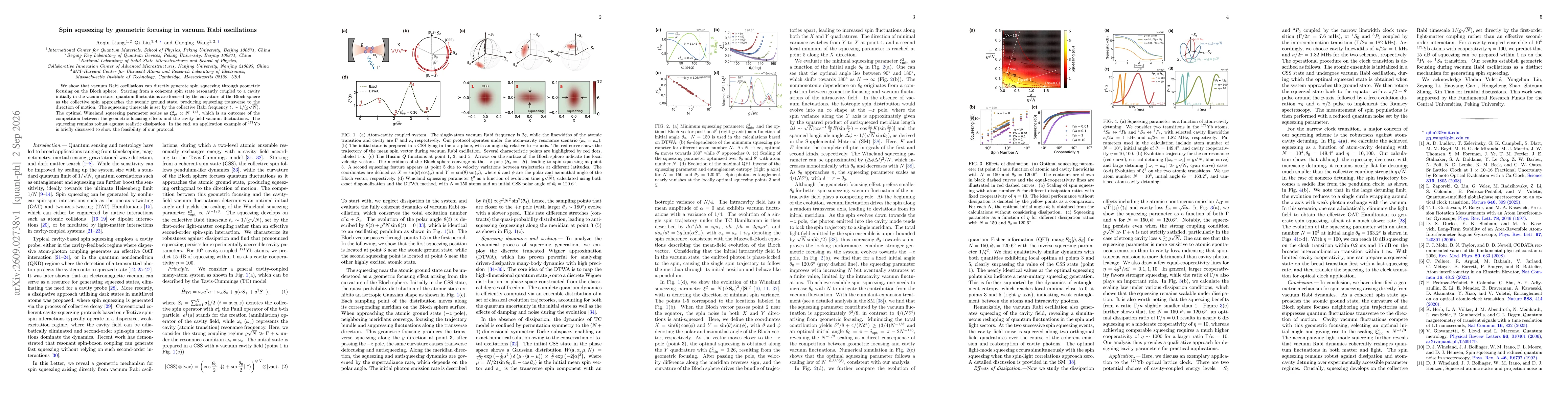Thumbnail for Spin squeezing by geometric focusing in vacuum Rabi oscillations