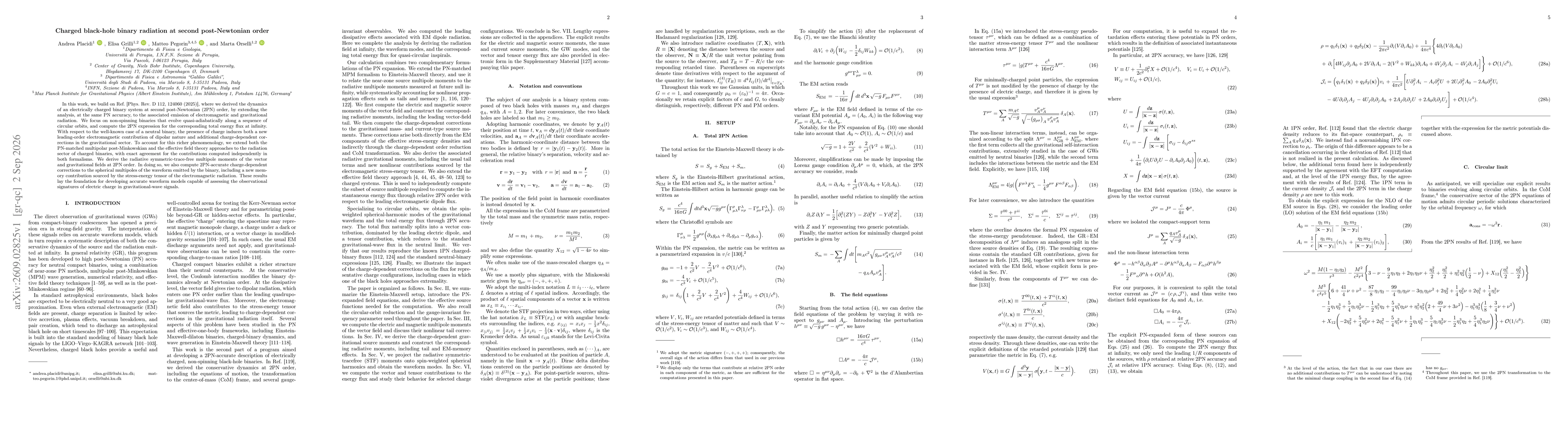 Thumbnail for Charged black-hole binary radiation at second post-Newtonian order