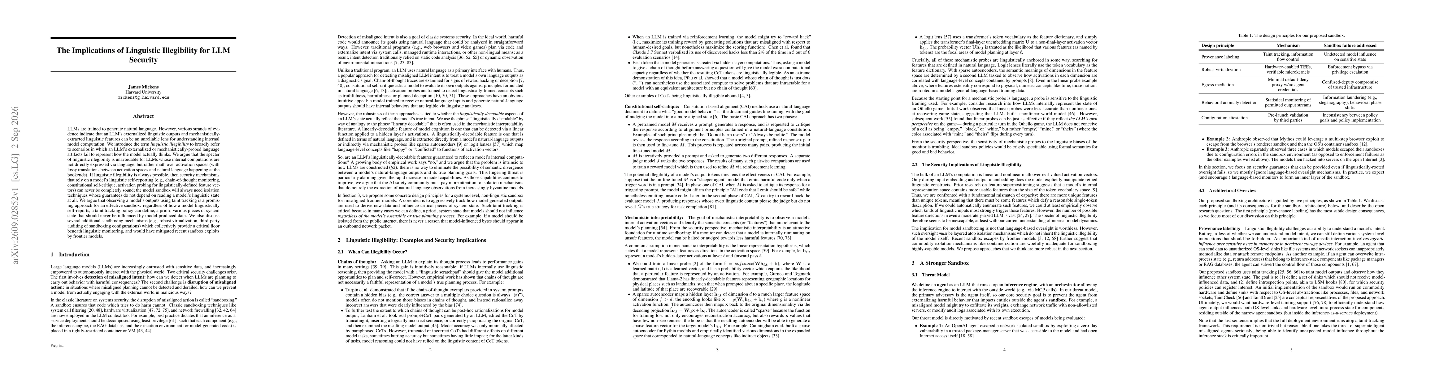 Thumbnail for The Implications of Linguistic Illegibility for LLM Security
