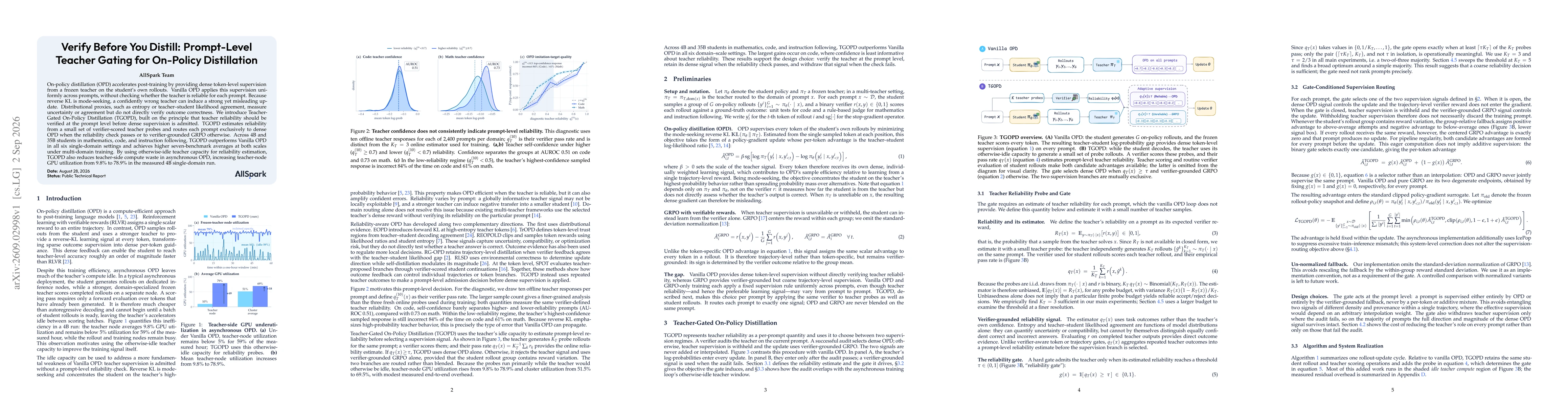 Thumbnail for Verify Before You Distill: Prompt-Level Teacher Gating for On-Policy Distillation