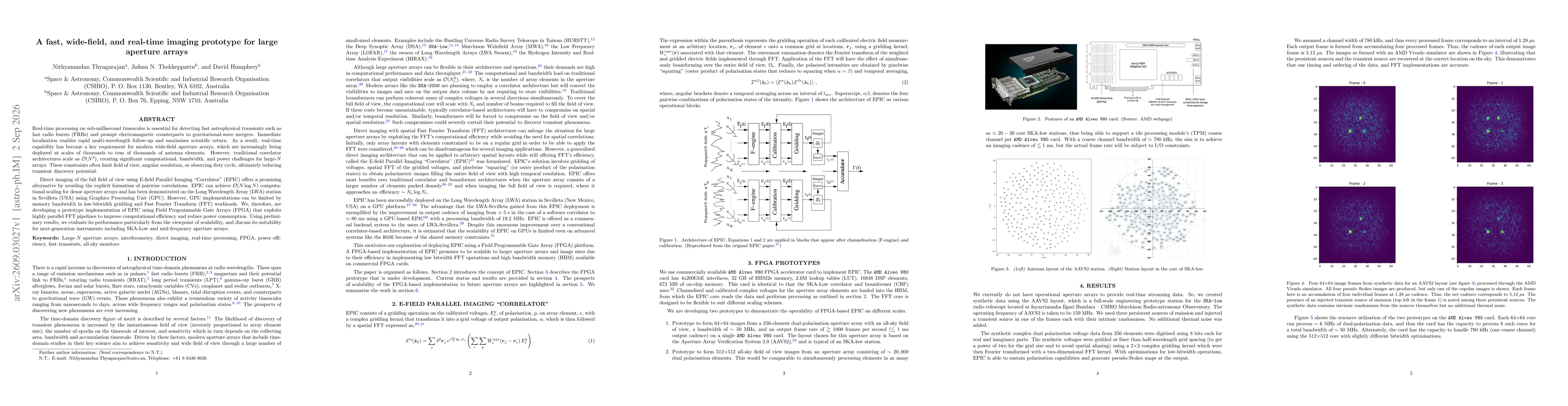 Thumbnail for A fast, wide-field, and real-time imaging prototype for large aperture arrays