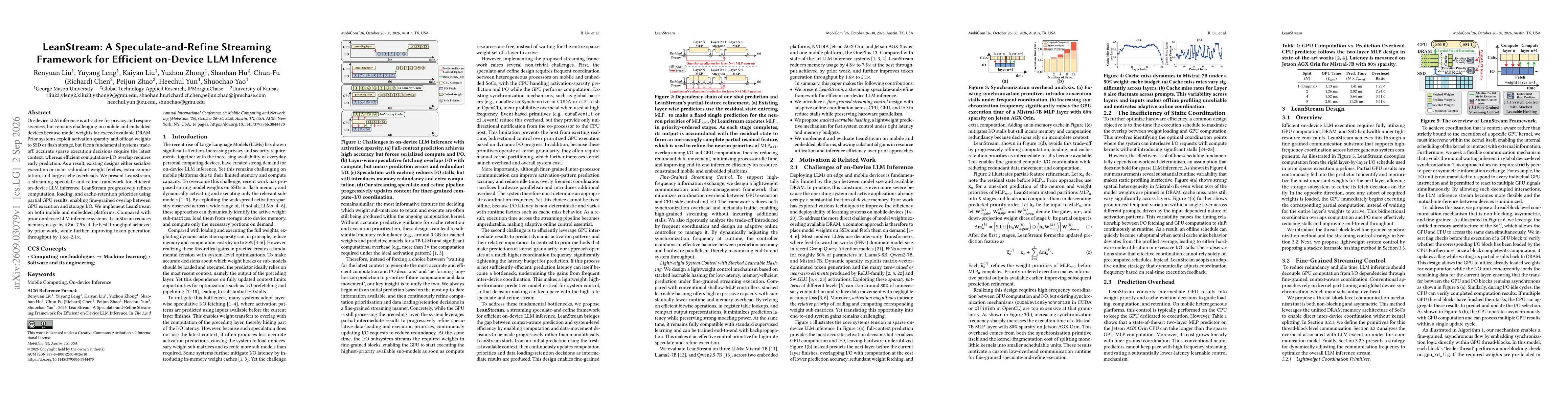 Thumbnail for LeanStream: A Speculate-and-Refine Streaming Framework for Efficient on-Device LLM Inference
