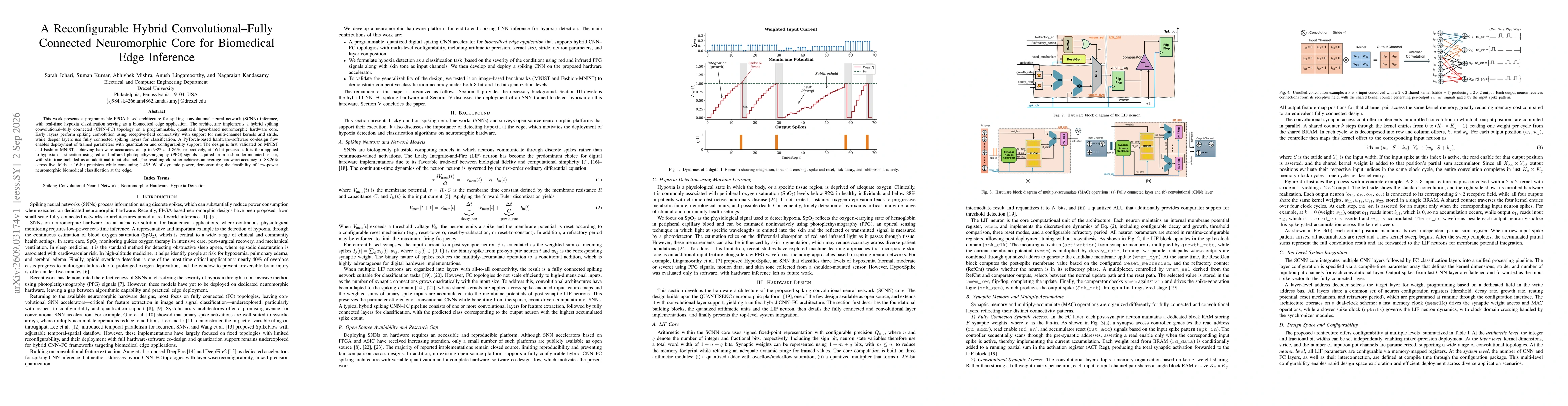 Thumbnail for A Reconfigurable Hybrid Convolutional-Fully Connected Neuromorphic Core for Biomedical Edge Inference