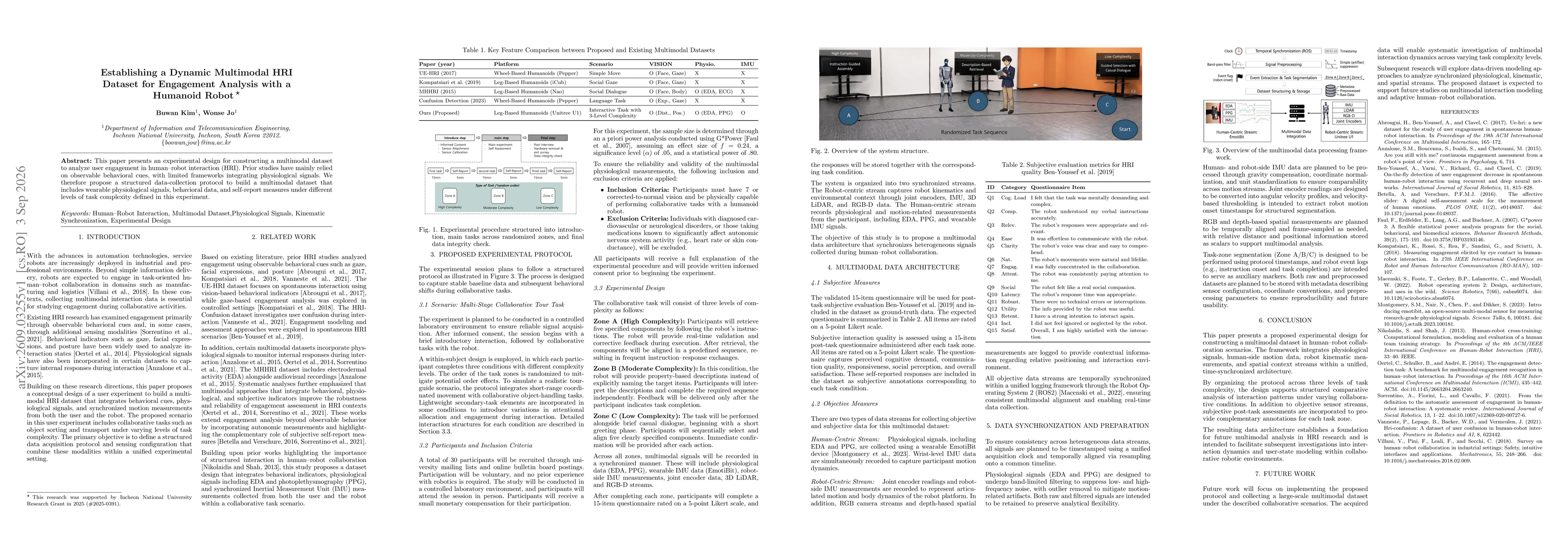 Thumbnail for Establishing a Dynamic Multimodal HRI Dataset for Engagement Analysis with a Humanoid Robot