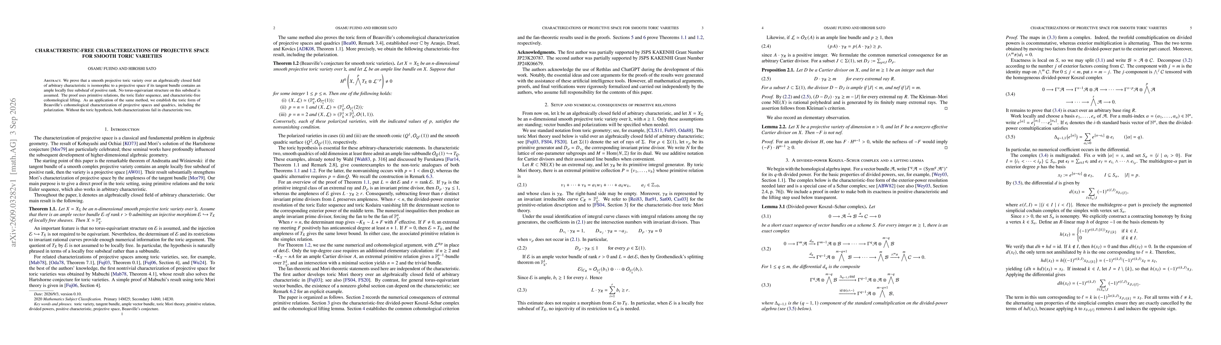 Thumbnail for Characteristic-free characterizations of projective space for smooth toric varieties