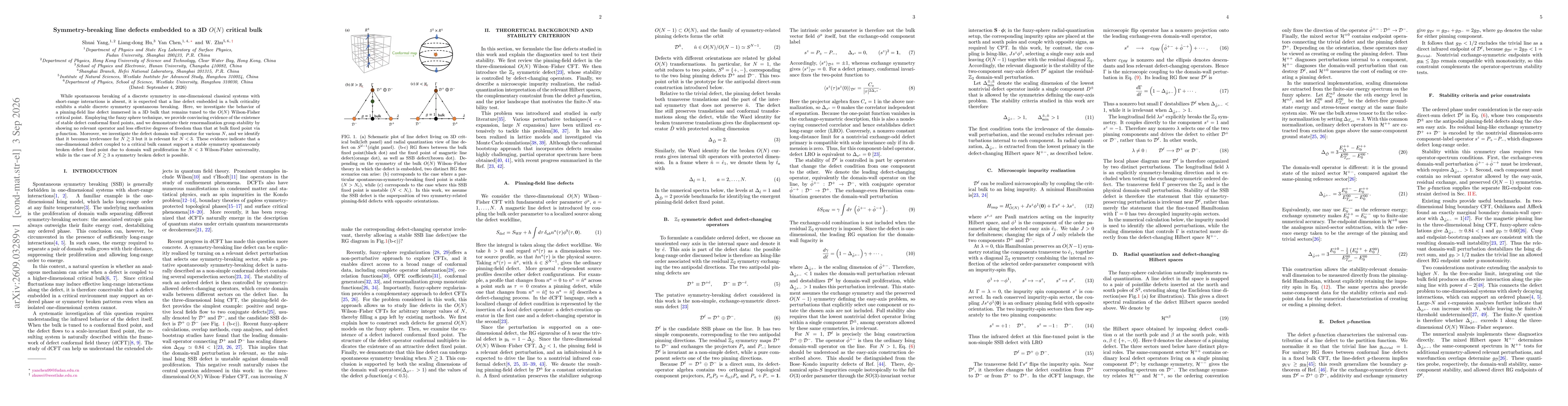 Thumbnail for Symmetry-breaking line defects embedded to a 3D $O(N)$ critical bulk