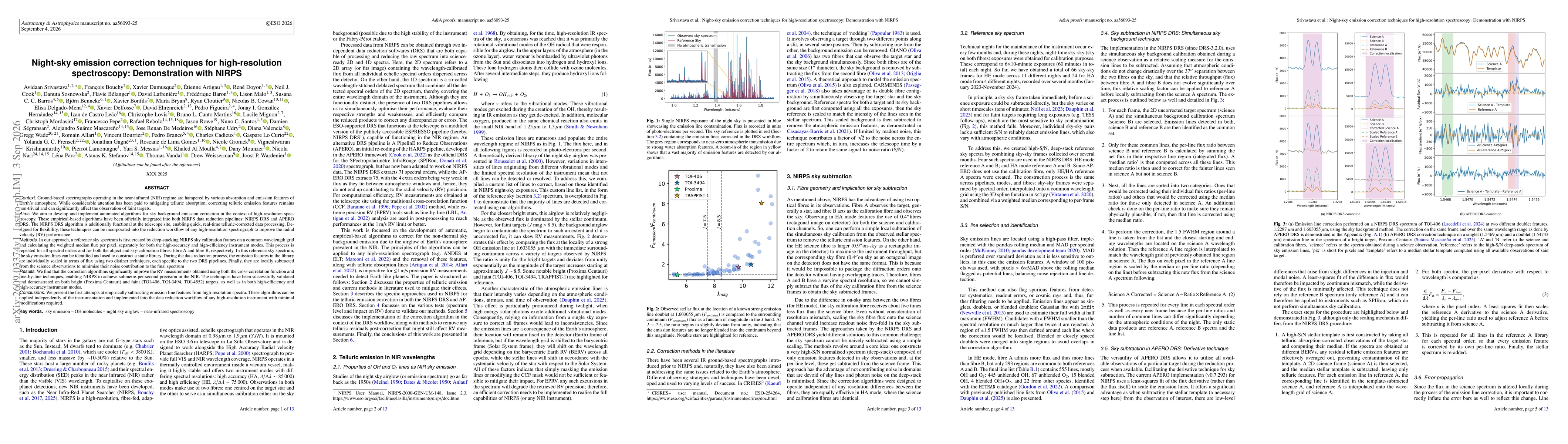Thumbnail for Night-sky emission correction techniques for high-resolution spectroscopy: Demonstration with NIRPS