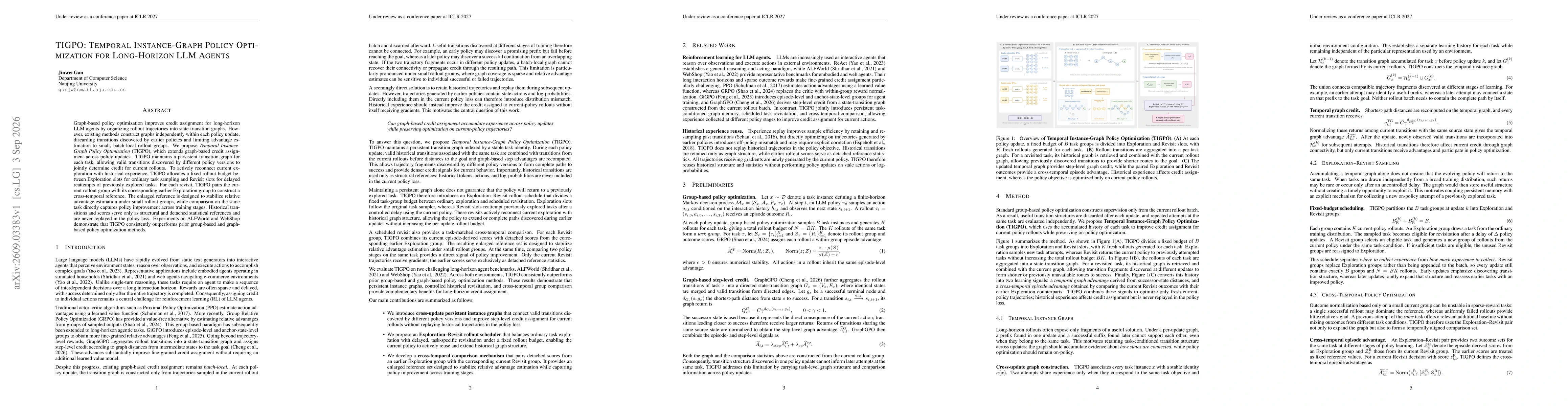 Thumbnail for TIGPO: Temporal Instance-Graph Policy Optimization for Long-Horizon LLM Agents