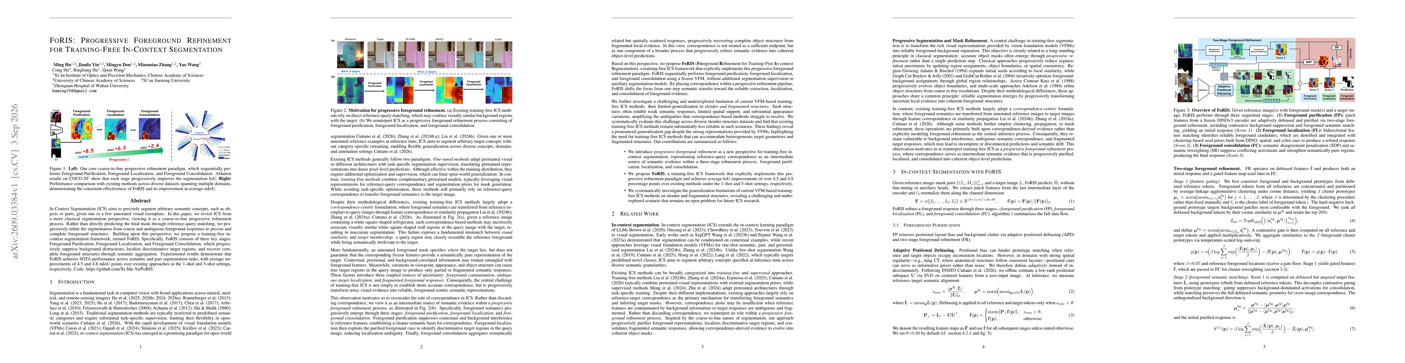 Thumbnail for FoRIS: Progressive Foreground Refinement for Training-Free In-Context Segmentation