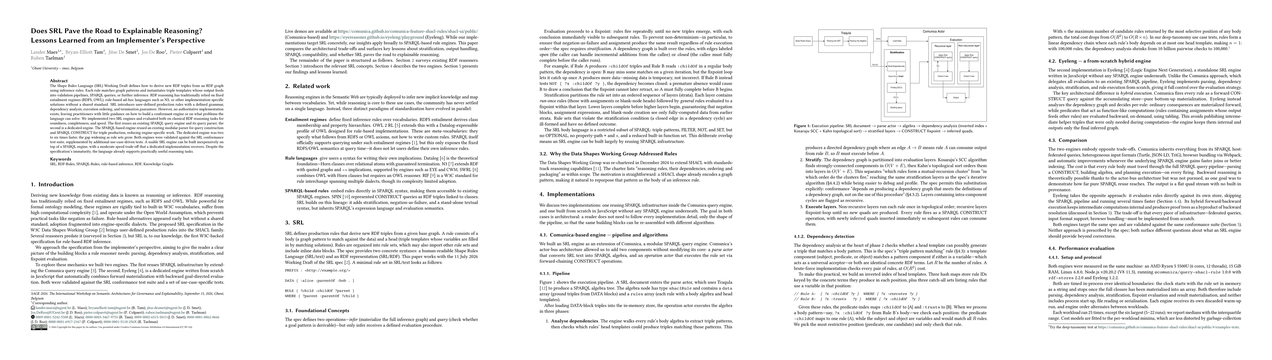 Thumbnail for Does SRL Pave the Road to Explainable Reasoning? Lessons Learned from an Implementer's Perspective