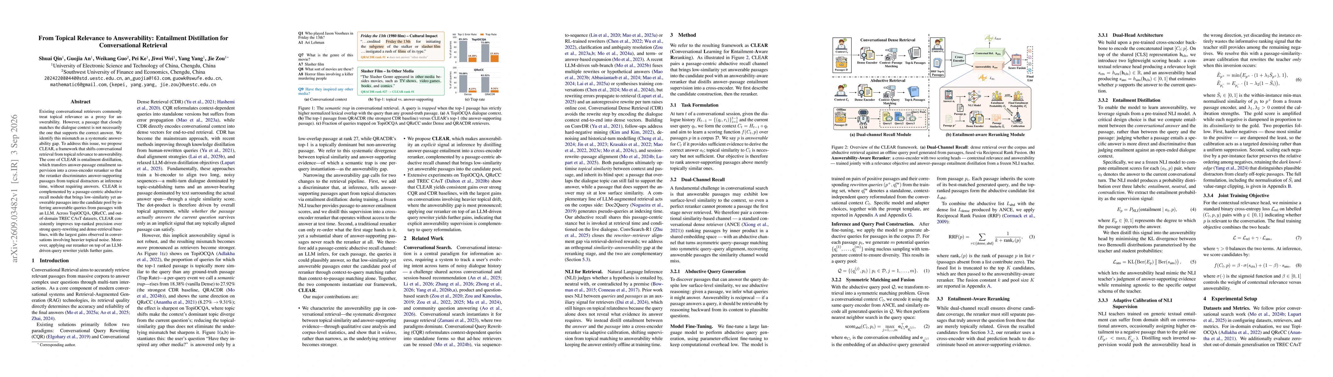 Thumbnail for From Topical Relevance to Answerability: Entailment Distillation for Conversational Retrieval
