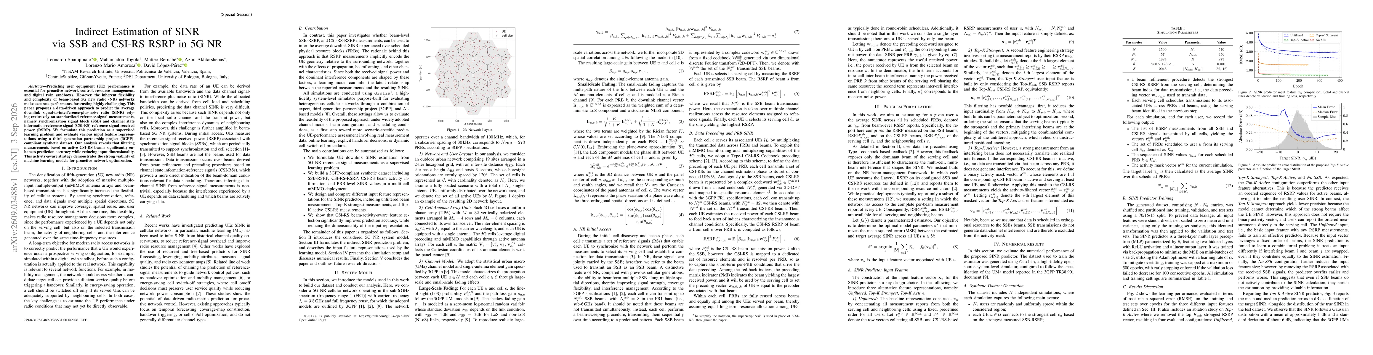 Thumbnail for Indirect Estimation of SINR via SSB and CSI-RS RSRP in 5G NR