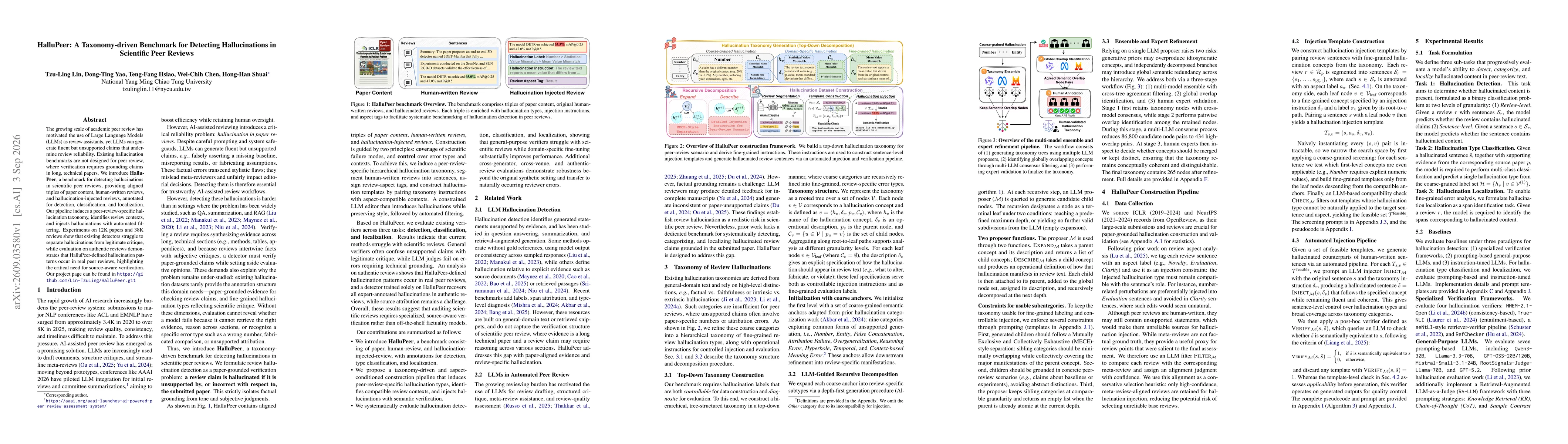 Thumbnail for HalluPeer: A Taxonomy-driven Benchmark for Detecting Hallucinations in Scientific Peer Reviews