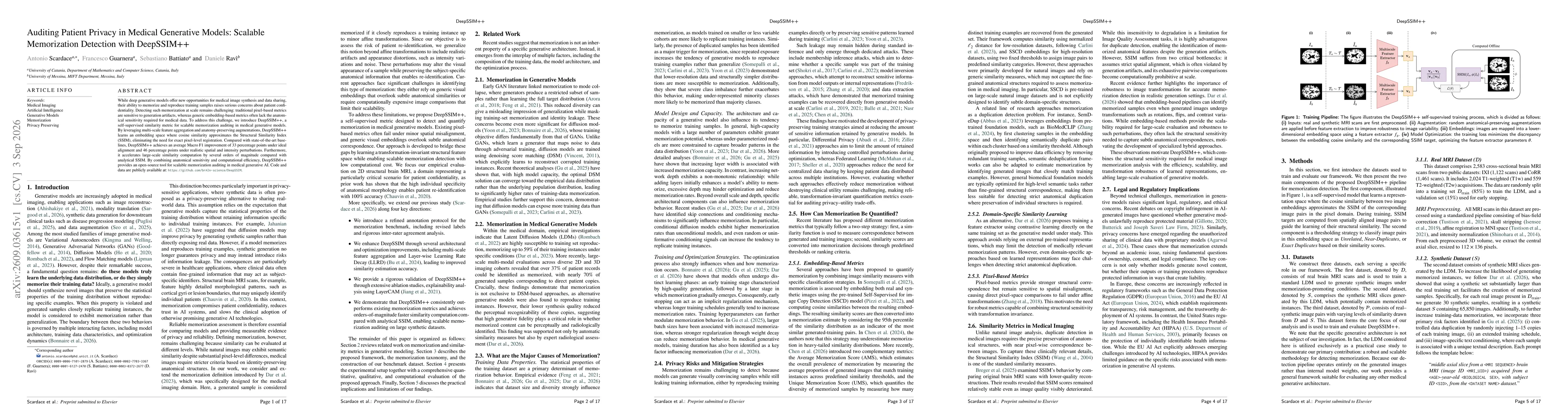 Thumbnail for Auditing Patient Privacy in Medical Generative Models: Scalable Memorization Detection with DeepSSIM++
