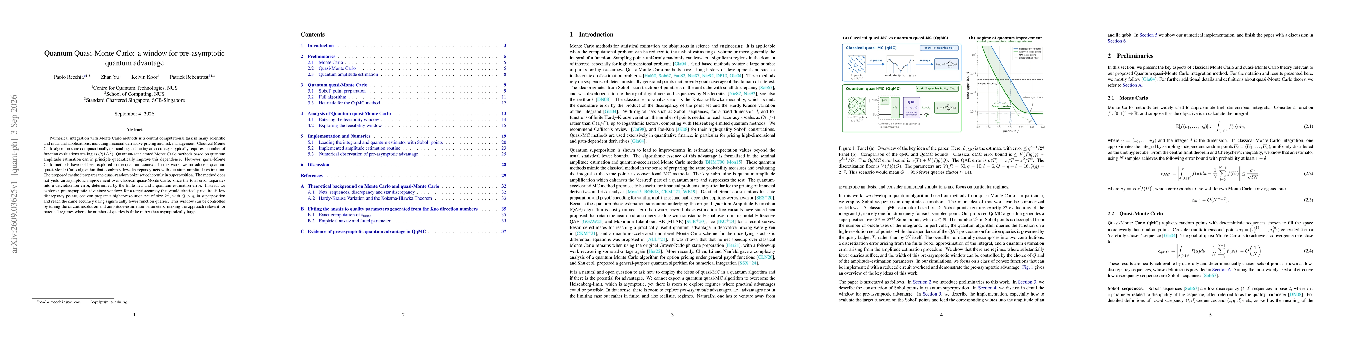 Thumbnail for Quantum Quasi-Monte Carlo: a window for pre-asymptotic quantum advantage