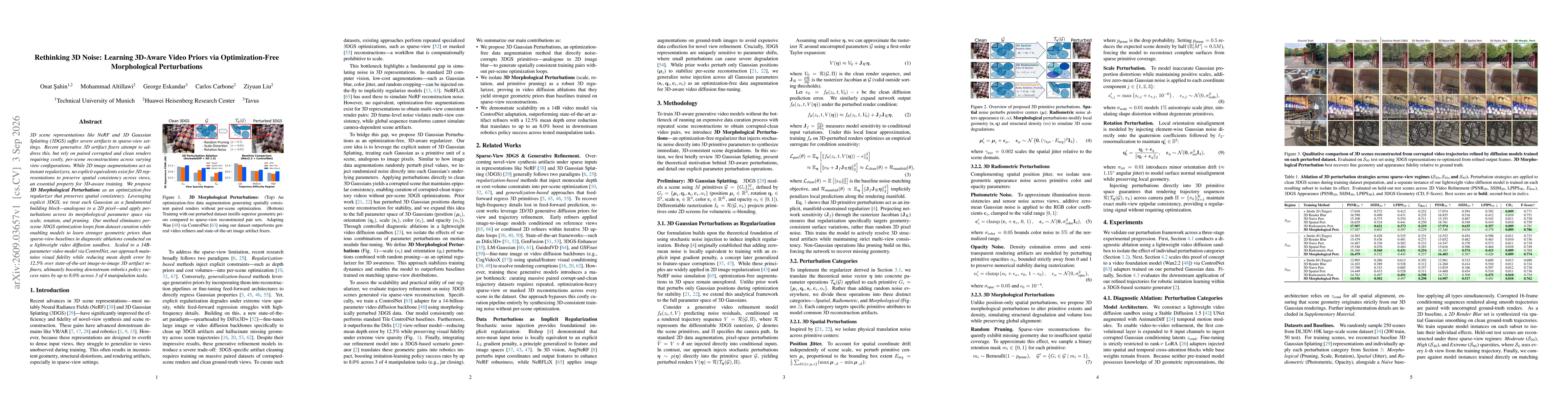 Thumbnail for Rethinking 3D Noise: Learning 3D-Aware Video Priors via Optimization-Free Morphological Perturbations