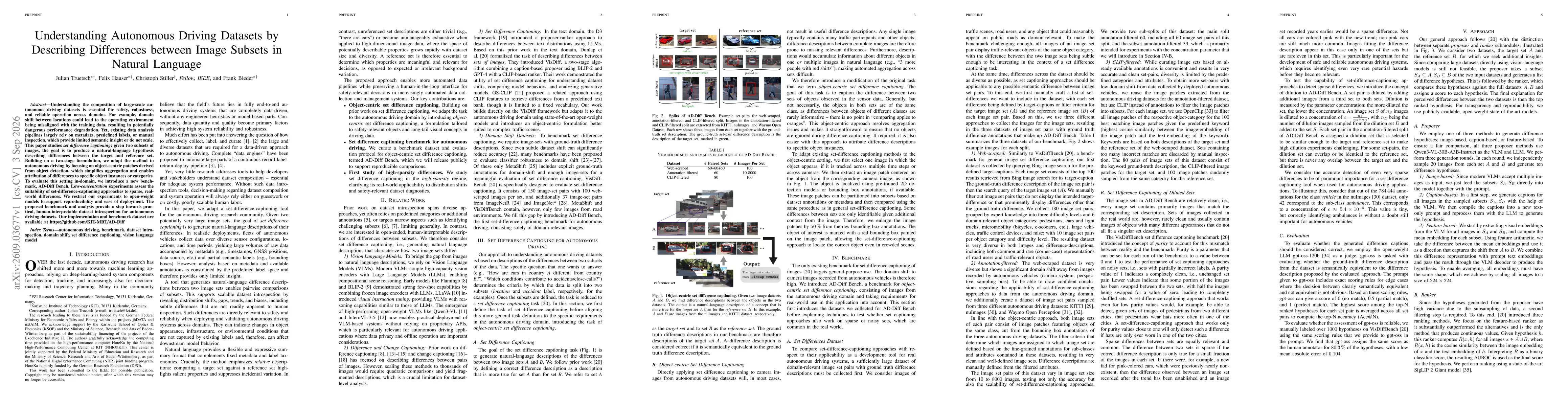 Thumbnail for Understanding Autonomous Driving Datasets by Describing Differences between Image Subsets in Natural Language