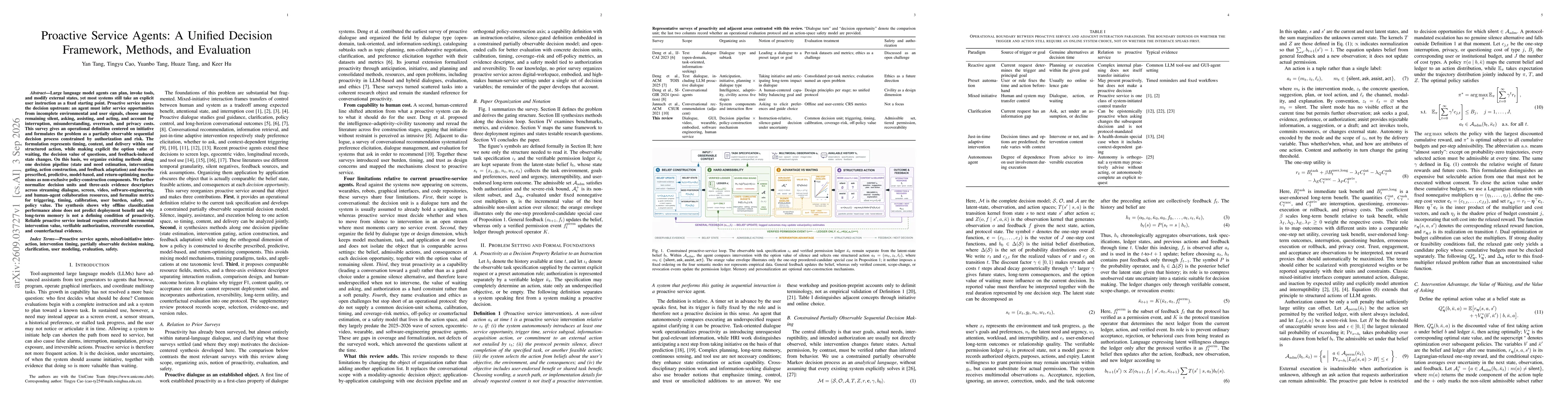 Thumbnail for Proactive Service Agents: A Unified Decision Framework, Methods, and Evaluation