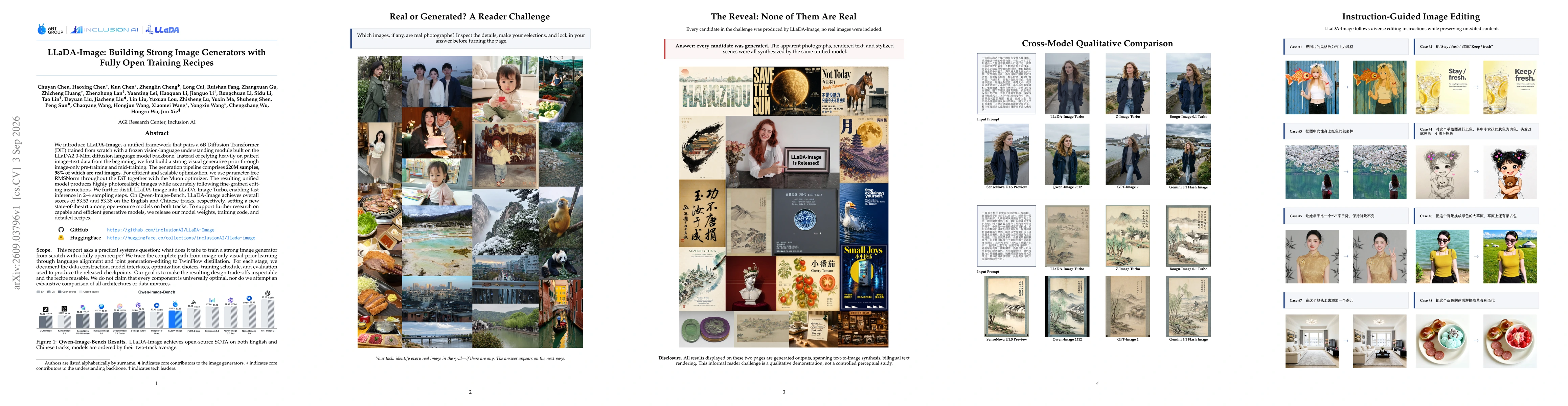 Thumbnail for LLaDA-Image: Building Strong Image Generators with Fully Open Training Recipes