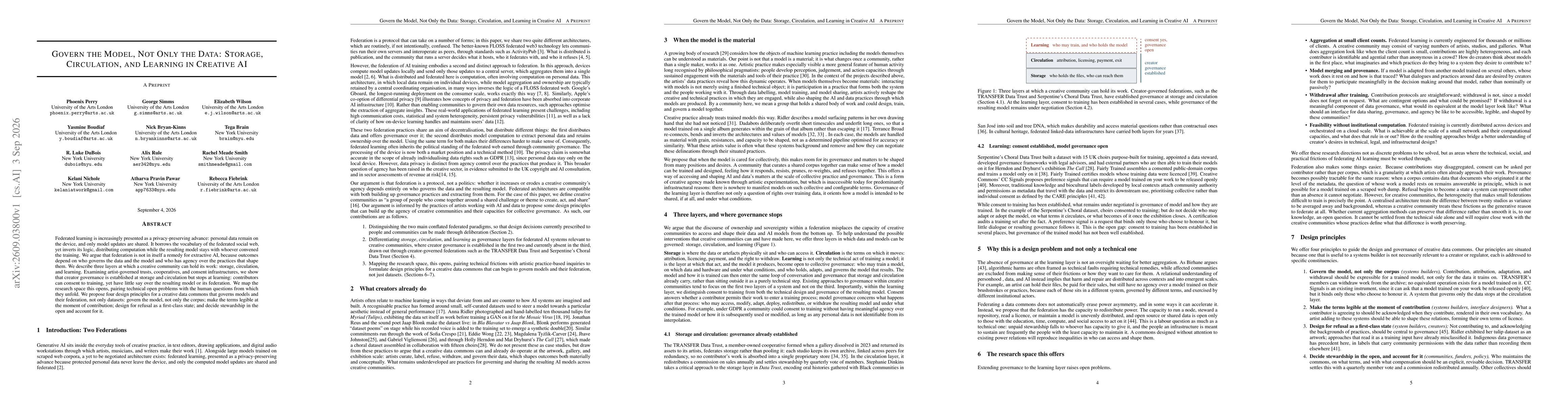 Thumbnail for Govern the Model, Not Only the Data: Storage, Circulation, and Learning in Creative AI