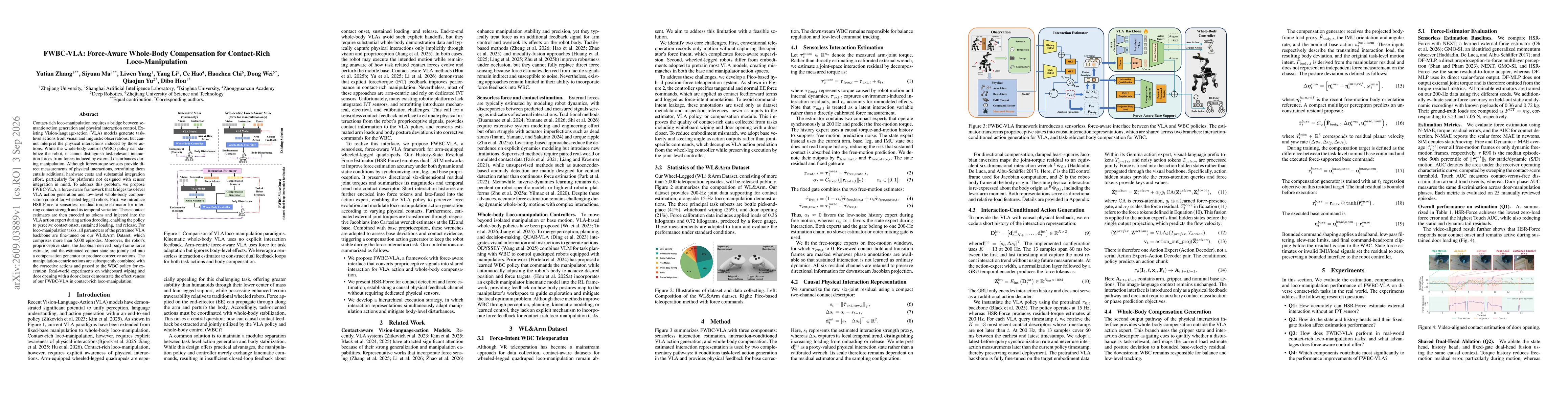 Thumbnail for FWBC-VLA: Force-Aware Whole-Body Compensation for Contact-Rich Loco-Manipulation