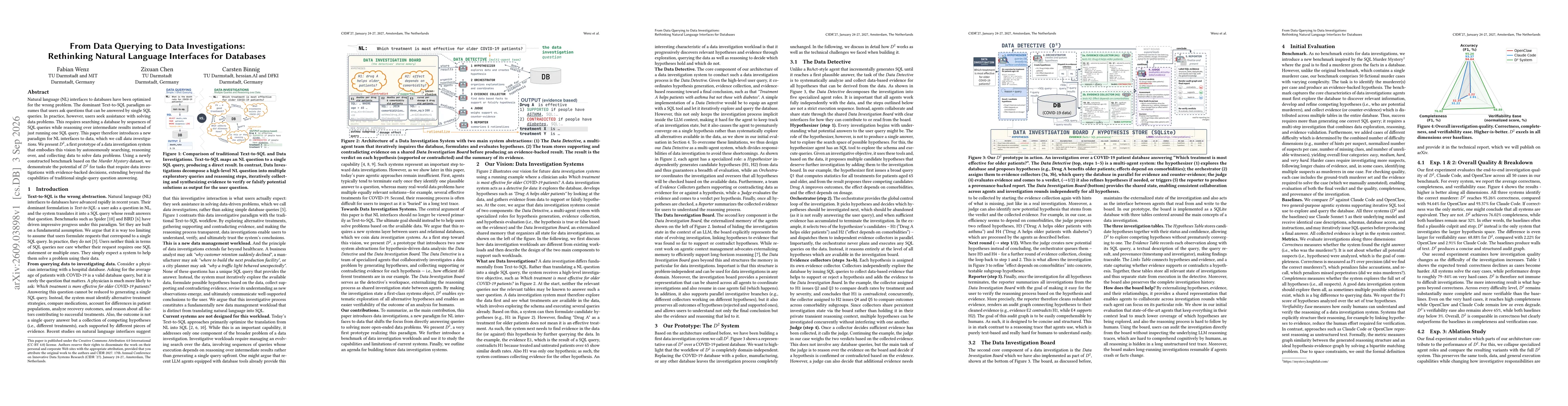 Thumbnail for From Data Querying to Data Investigations: Rethinking Natural Language Interfaces for Databases