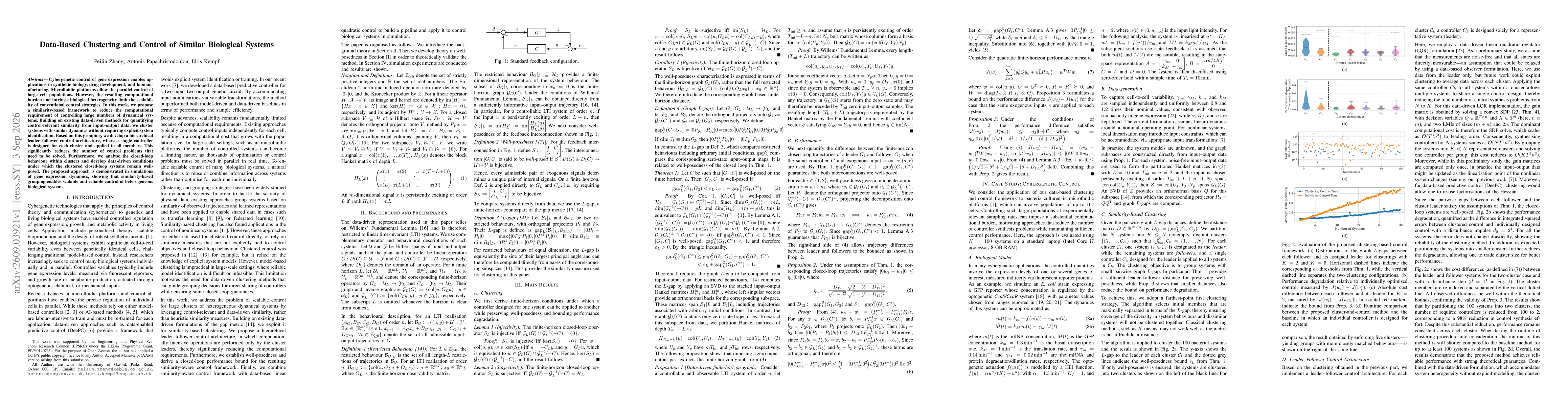 Thumbnail for Data-Based Clustering and Control of Similar Biological Systems