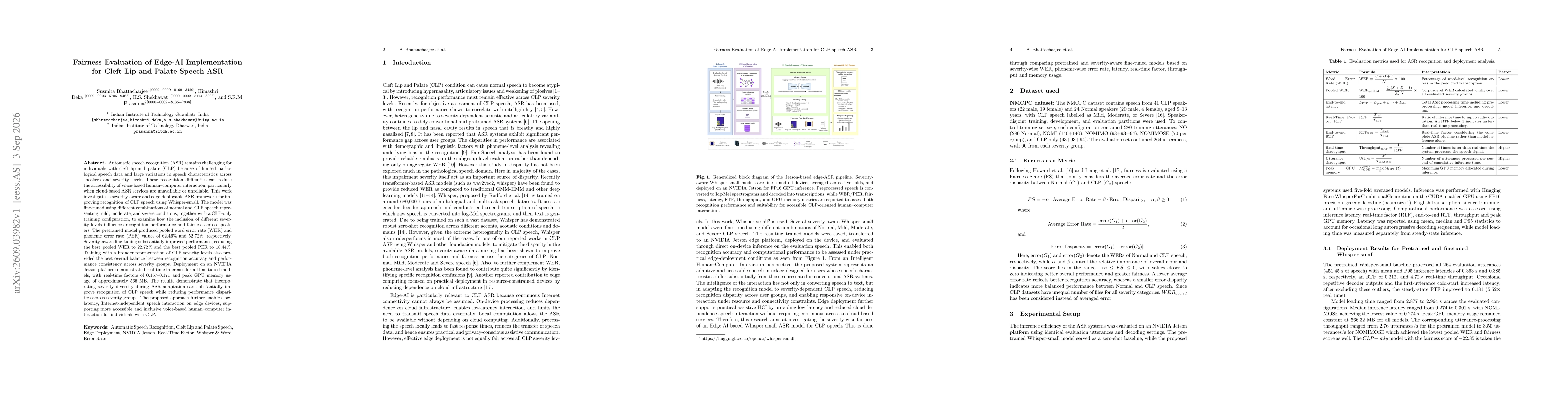 Thumbnail for Fairness Evaluation of Edge-AI Implementation for Cleft Lip and Palate Speech ASR