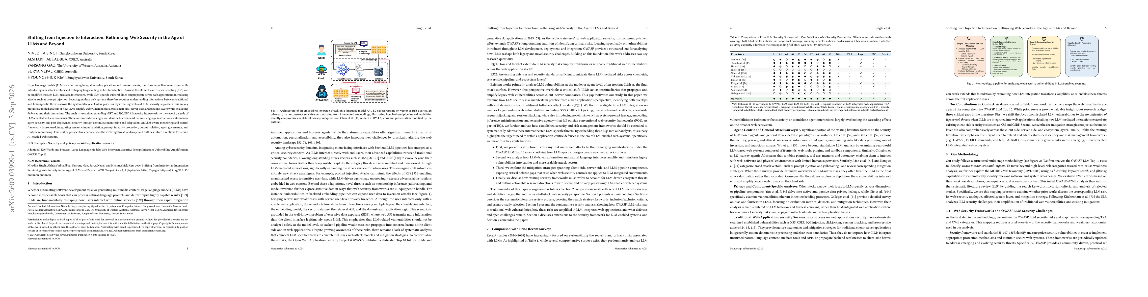 Thumbnail for Shifting from Injection to Interaction: Rethinking Web Security in the Age of LLMs and Beyond