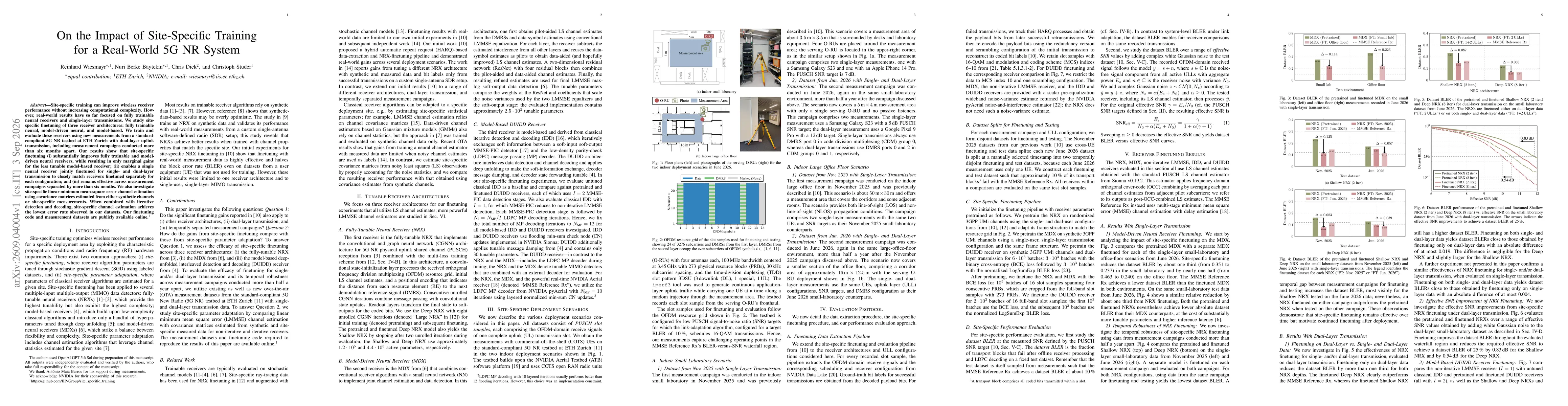 Thumbnail for On the Impact of Site-Specific Training for a Real-World 5G NR System