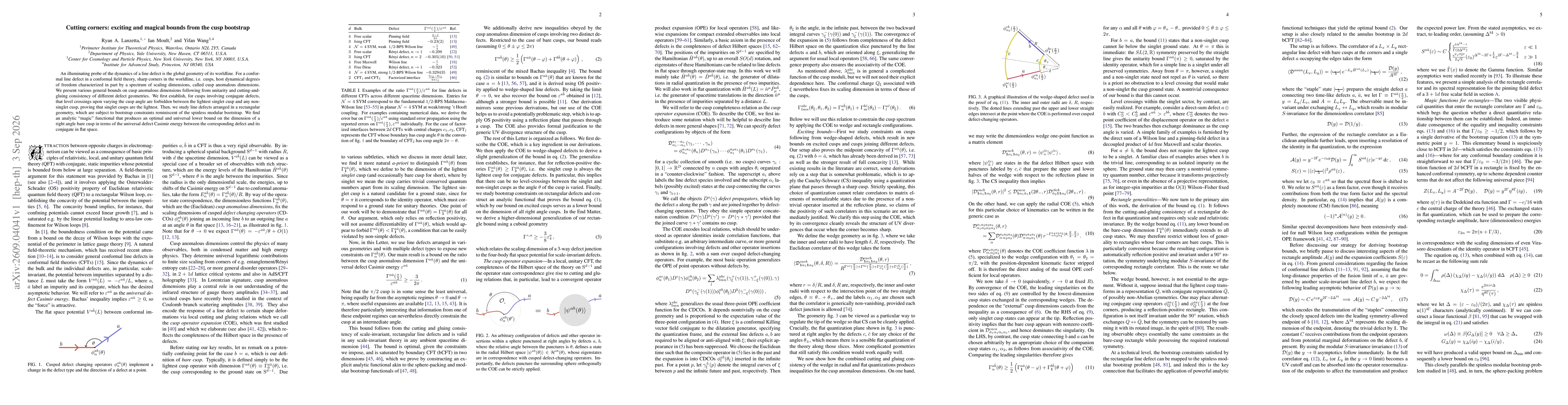 Thumbnail for Cutting corners: exciting and magical bounds from the cusp bootstrap