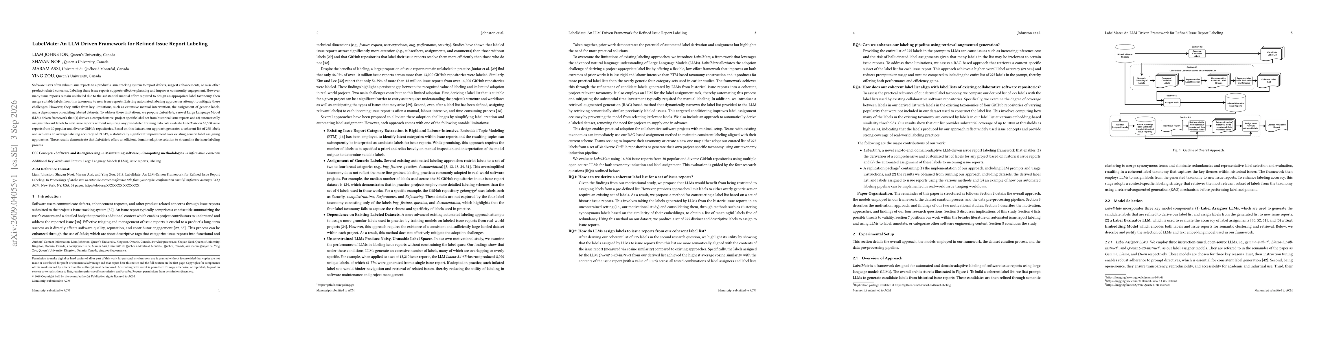 Thumbnail for LabelMate: An LLM-Driven Framework for Refined Issue Report Labeling