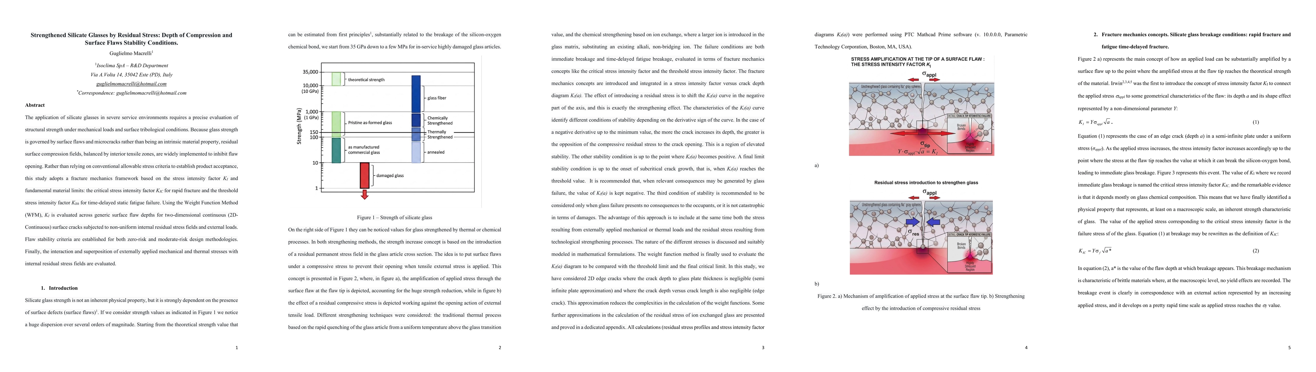 Thumbnail for Strengthened Silicate Glasses by Residual Stress: Depth of Compression and Surface Flaws Stability Conditions