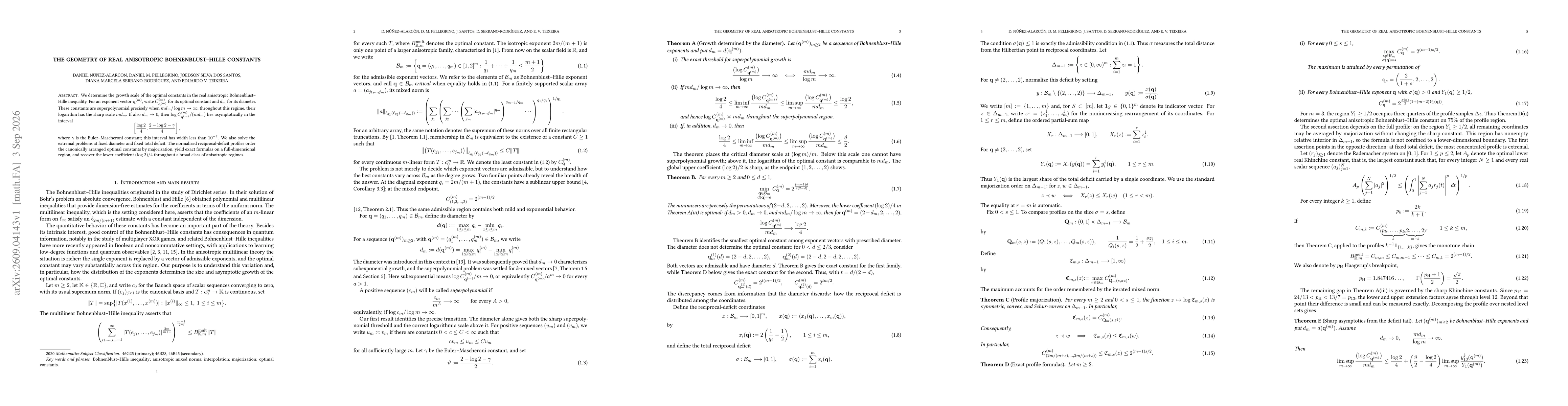Thumbnail for The Geometry of Real Anisotropic Bohnenblust--Hille Constants