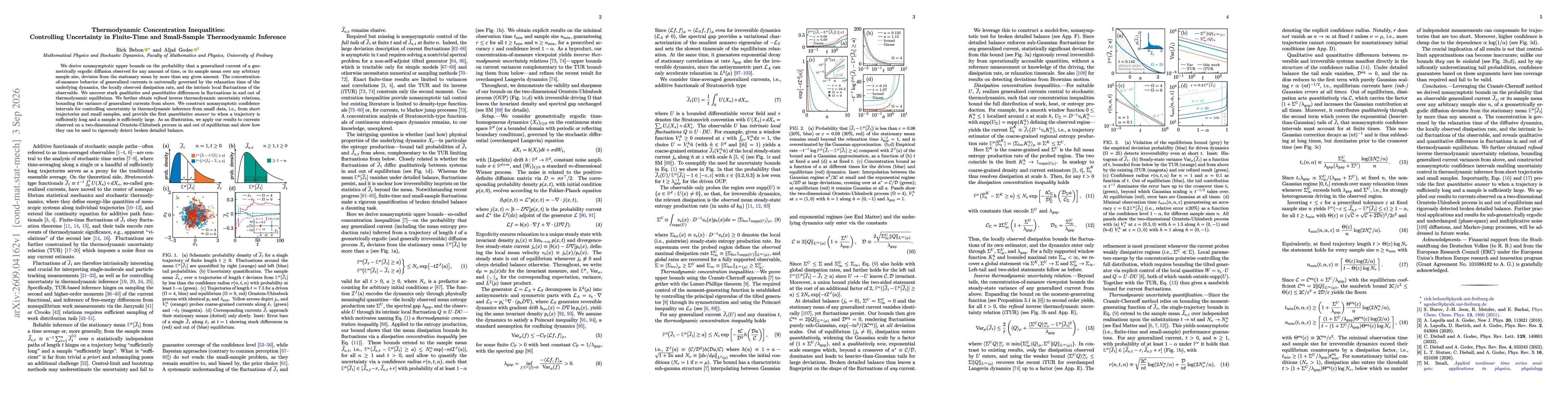 Thumbnail for Thermodynamic Concentration Inequalities: Controlling Uncertainty in Finite-Time and Small-Sample Thermodynamic Inference