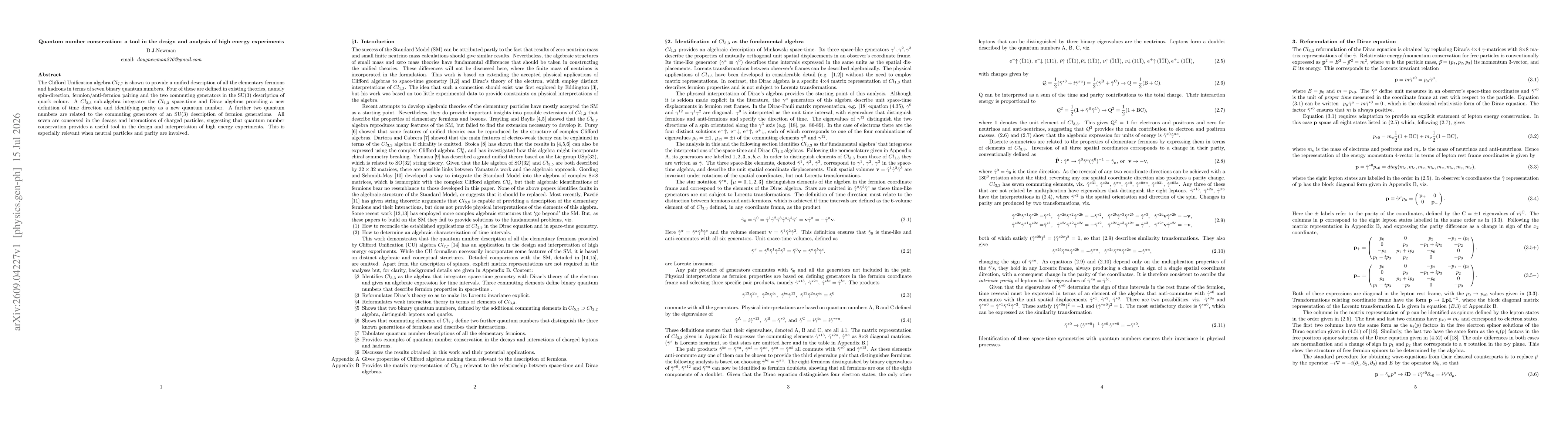 Thumbnail for Quantum number conservation: a tool in the design and analysis of high energy experiments