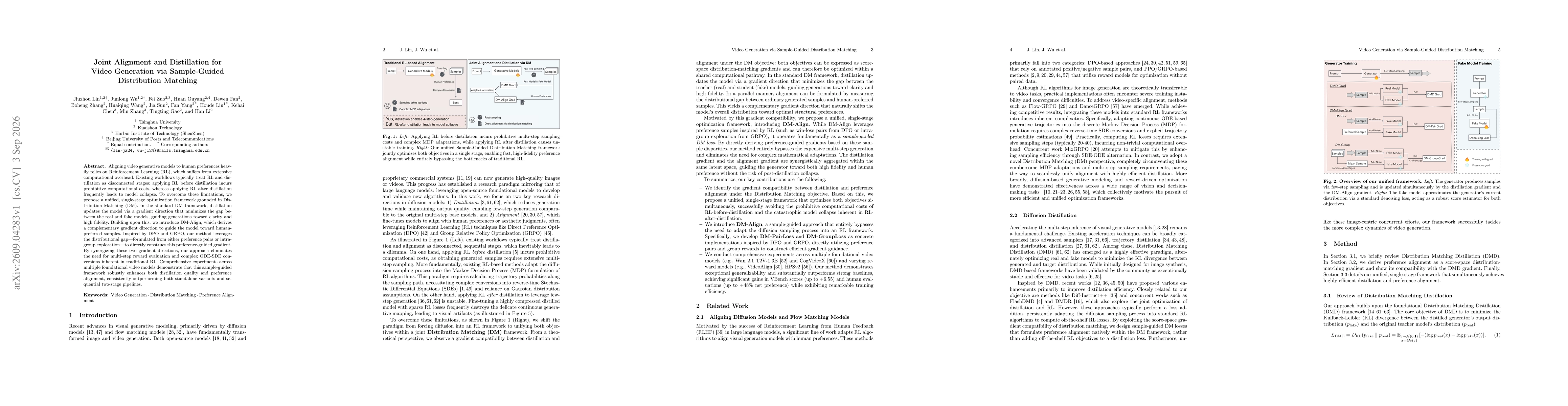 Thumbnail for Joint Alignment and Distillation for Video Generation via Sample-Guided Distribution Matching