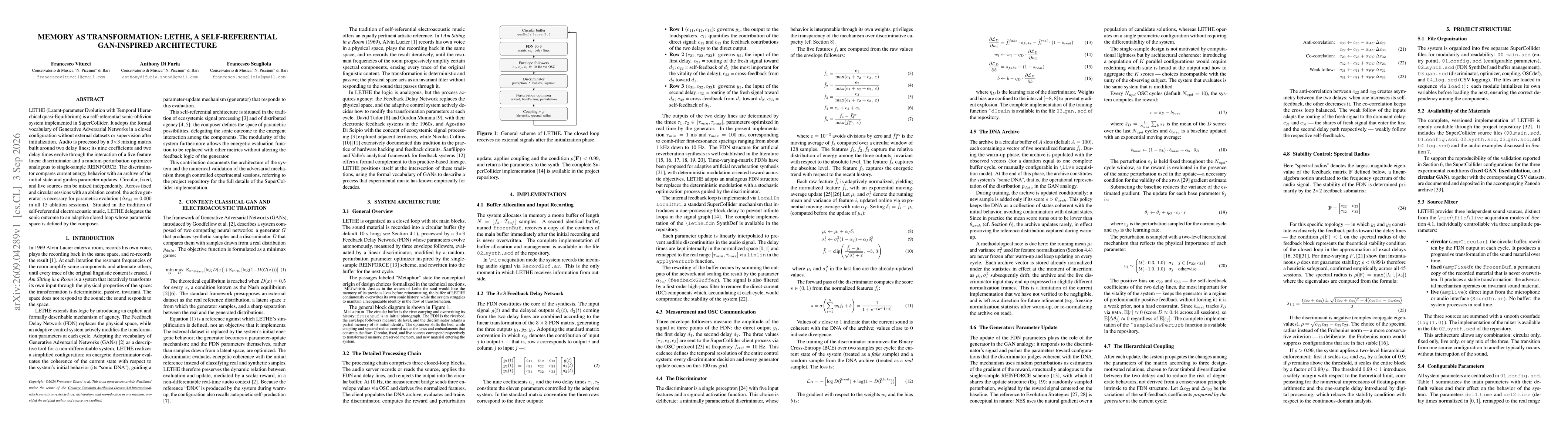 Thumbnail for Memory as transformation: LETHE, a self-referential gan-inspired architecture