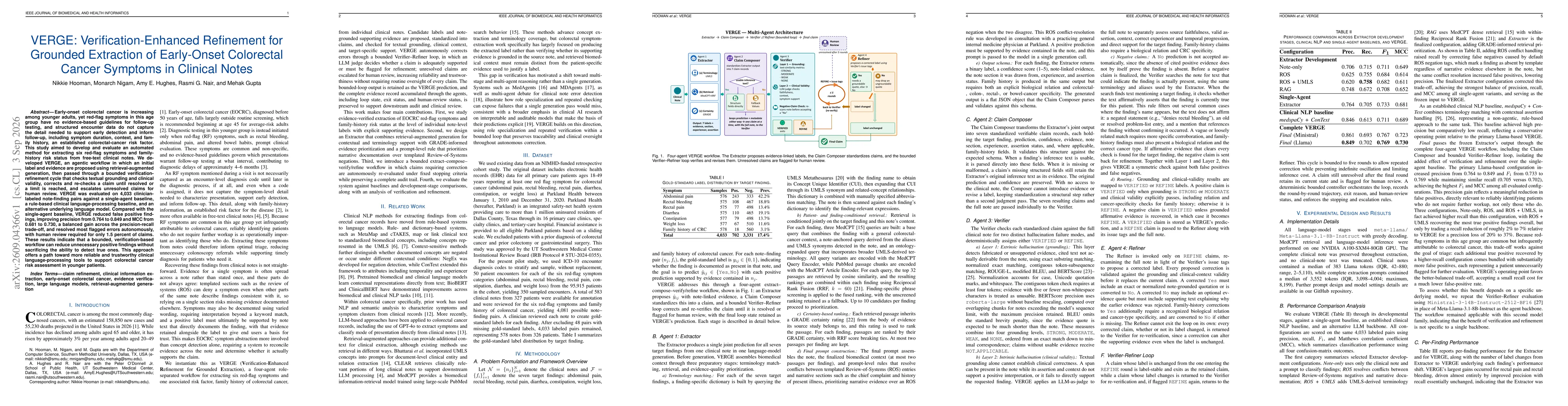 Thumbnail for VERGE: Verification-Enhanced Refinement for Grounded Extraction of Early-Onset Colorectal Cancer Symptoms in Clinical Notes