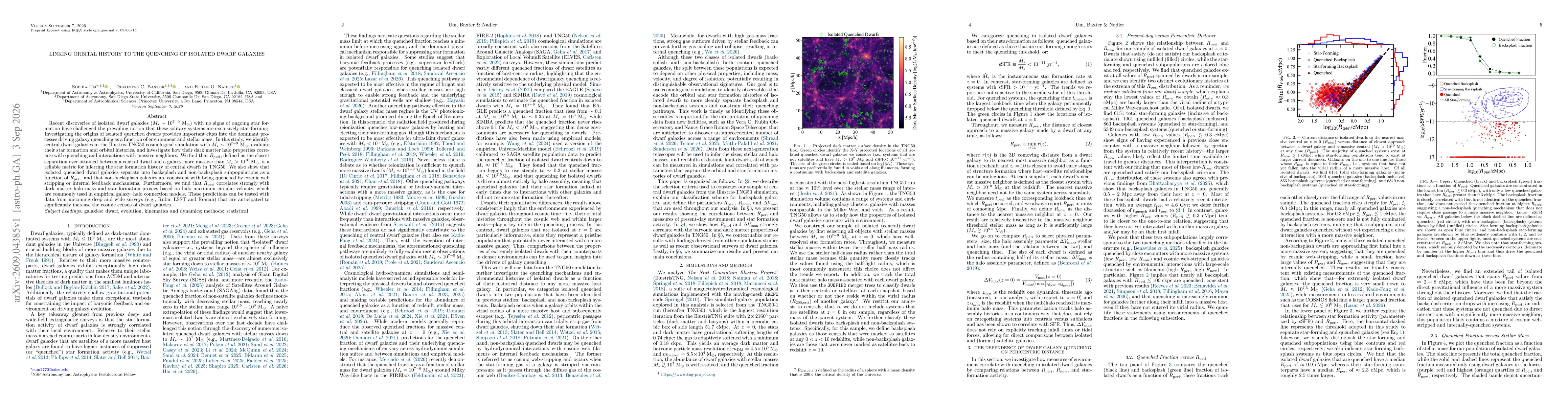 Thumbnail for Linking orbital history to the quenching of isolated dwarf galaxies