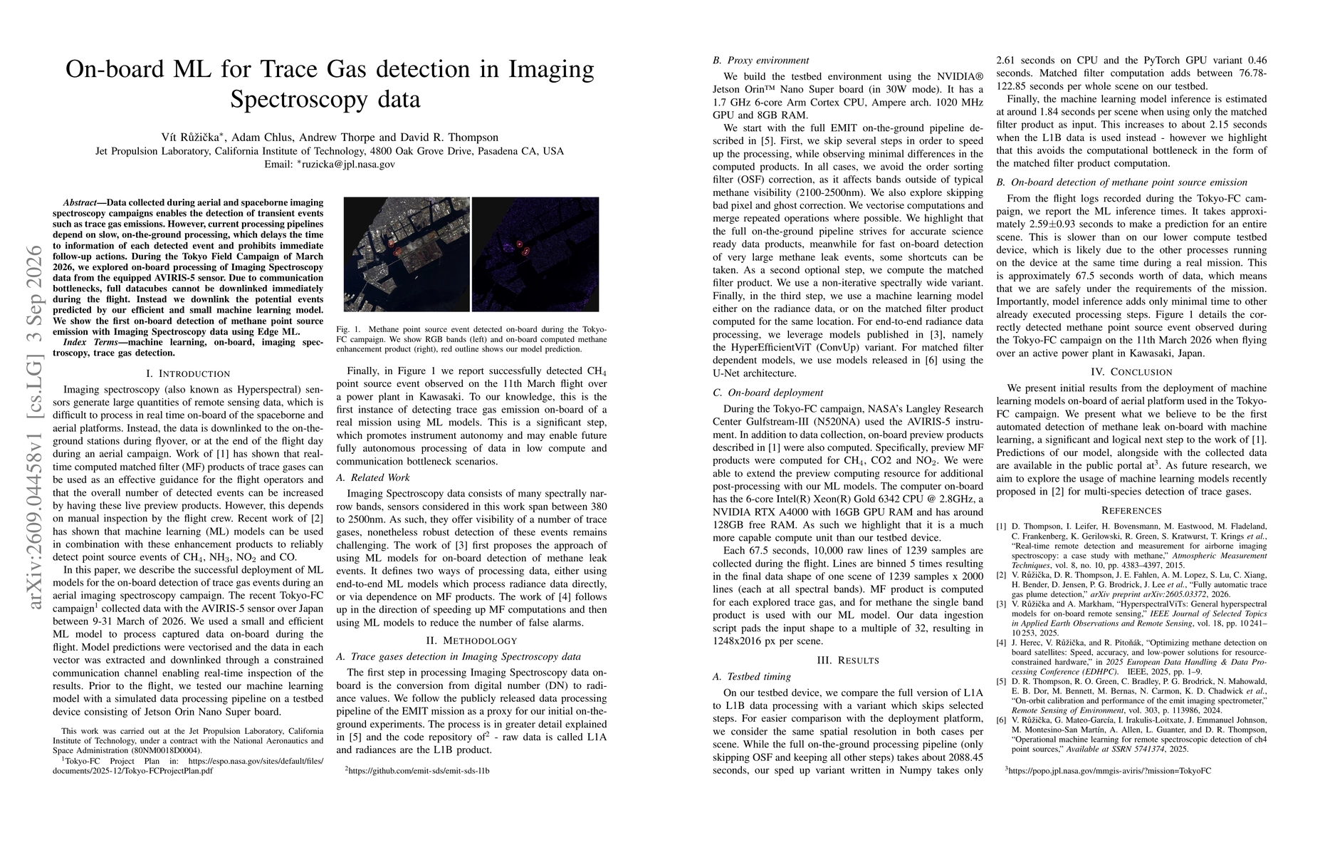 Thumbnail for On-board ML for Trace Gas detection in Imaging Spectroscopy data