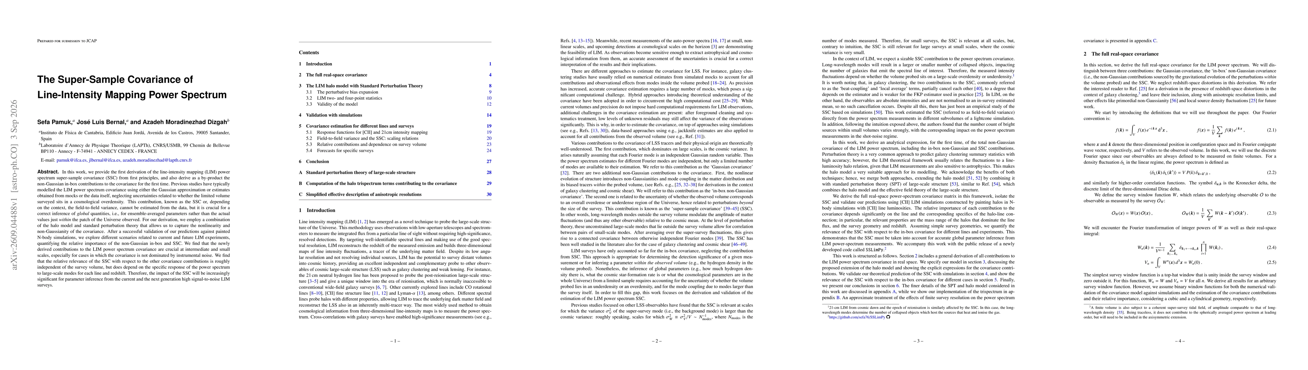Thumbnail for The Super-Sample Covariance of Line-Intensity Mapping Power Spectrum