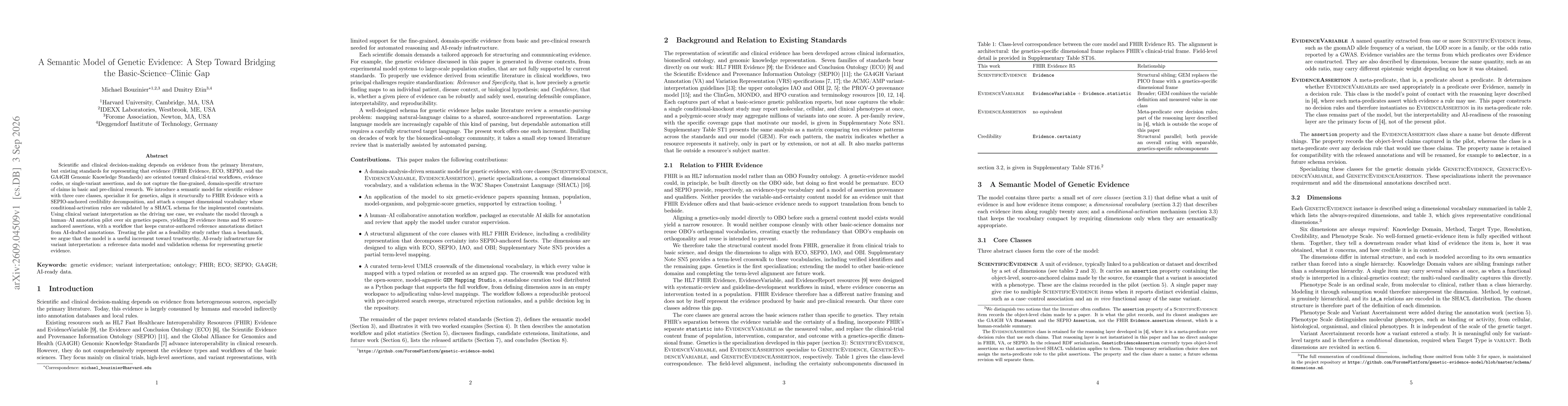 Thumbnail for A Semantic Model of Genetic Evidence: A Step Toward Bridging the Basic-Science-Clinic Gap