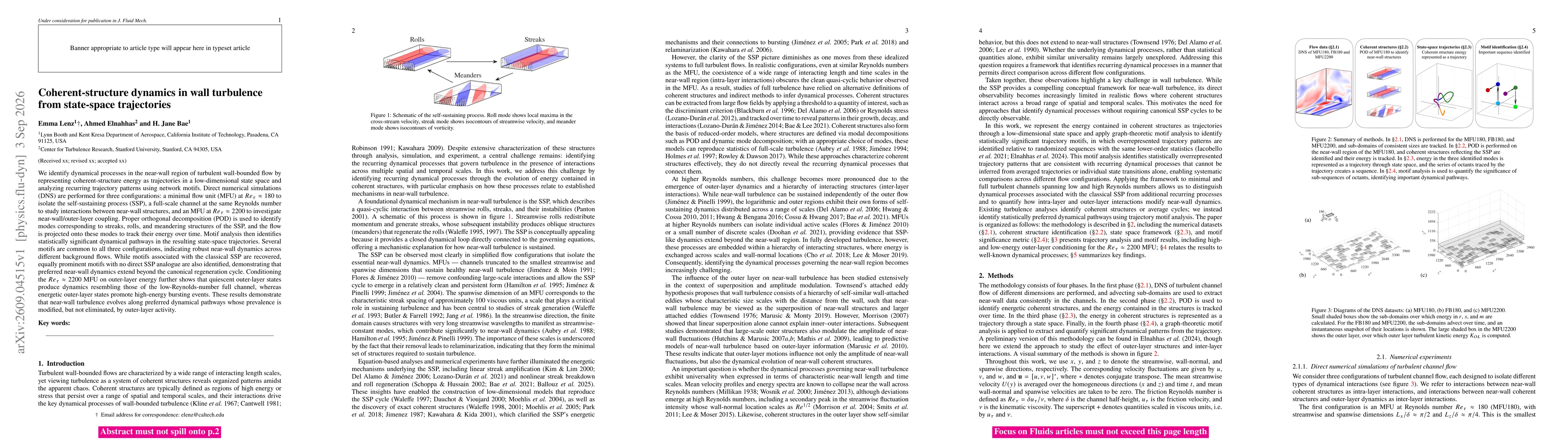 Thumbnail for Coherent-structure dynamics in wall turbulence from state-space trajectories