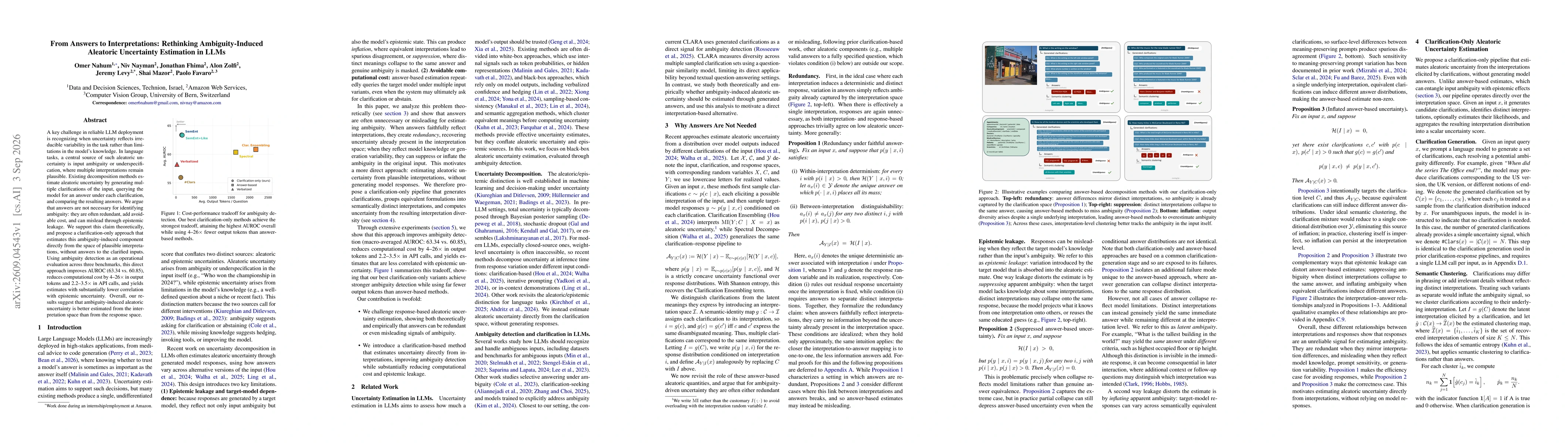 Thumbnail for From Answers to Interpretations: Rethinking Ambiguity-Induced Aleatoric Uncertainty Estimation in LLMs