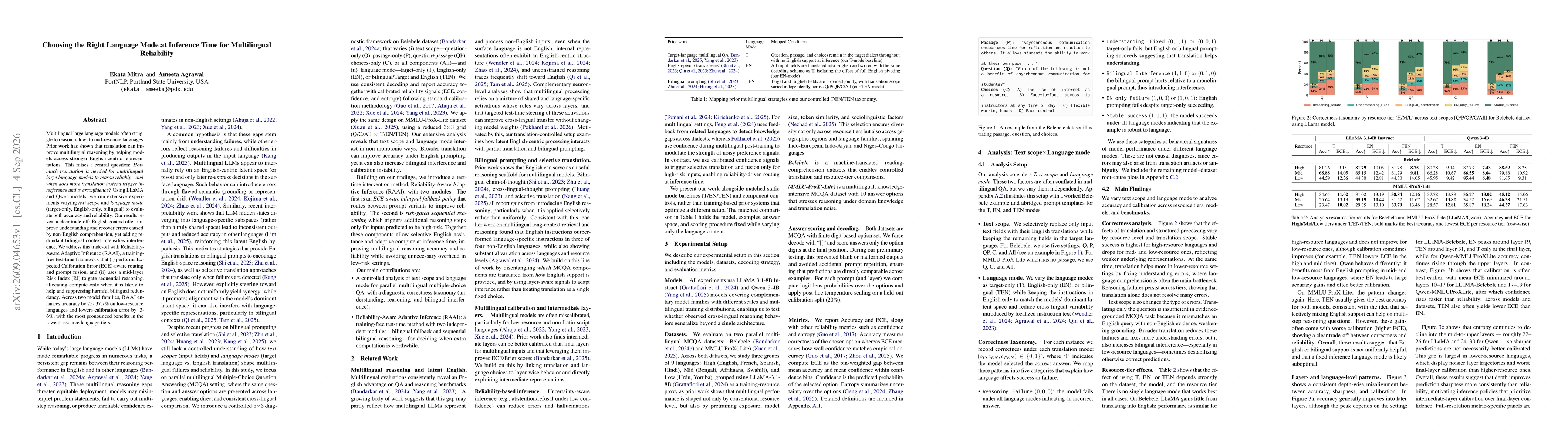 Thumbnail for Choosing the Right Language Mode at Inference Time for Multilingual Reliability